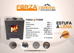 Estufa Forza Serrana F13500 - Calefacción a Leña